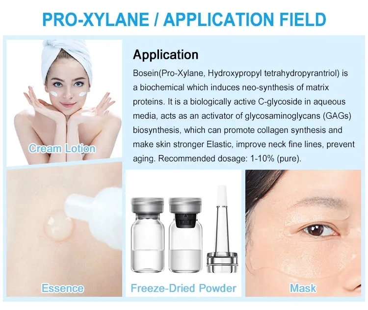 Lowest Price Skin Care 99% Pure Hydroxypropyl Tetrahydropyrantriol PRO-Xylane Cosmetic Chemical Ingredients